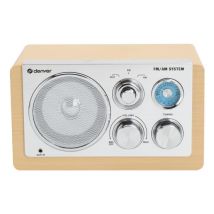 Denver TR-63LW Radio portable Personnel Analogique Bambou, Argent