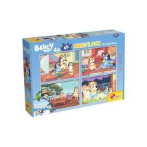 Puzzle infantil Lisciani Bluey Maxi Floor doble cara 4 x 48 piezas multicolor - Nuevo