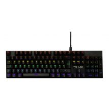 G-Lab Keyz Carbon EX Tastiera USB QWERTY Francese Nero - Nuovo