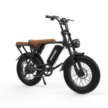 Moto tout-terrain électrique Deepower V8 avec selle biplace, batterie 48 V 20 Ah et pneus larges 20 x 4,0 .