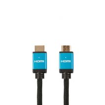 Câble HDMI mâle/mâle 2.1 en nylon tressé - 5m - compatible 8K/60Hz - 4K/120Hz