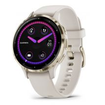 Garmin Venu 3S 3,05 cm (1.2 ) AMOLED 41 mm Numérique 390 x 390 pixels Écran tactile Or, Ivoire Wifi GPS (satellite)
