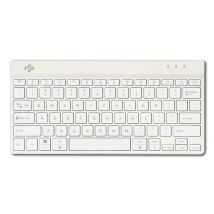 R-Go Tools Clavier ergonomique R-Go Compact Break, clavier compact avec logiciel de pause,QWERTY (US), Bluetooth, blanc