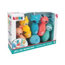 Jeu de Quilles Souples Animaux avec Balle pour Enfants