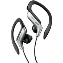 JVC HA-EB75 Écouteurs Avec fil Crochets auriculaires, Ecouteurs Sports Noir, Argent