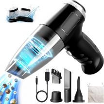 Aspirateur de table sans fil rechargeable 8000PA gris noir