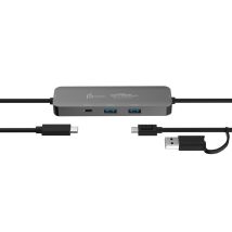j5create JCH462-N hub di interfaccia USB 3.2 Gen 1 (3.1 Gen 1) Type-A + Type-C 5000 Mbit/s Grigio - Nuovo