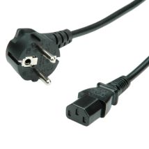 VALUE Câble d'alimentation, noir 1,8m
