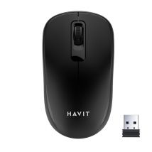 HAVIT MS626GT Ratón de oficina inalámbrico 2,4 Ghz - 3 botones - Alcance 10 metros - Nanorreceptor - Nuevo