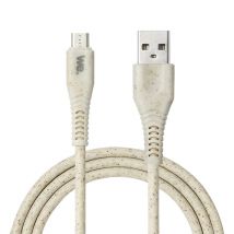 WE Câble Biosourcé USB A vers Micro-USB 2A - Câble et Packaging à Base de Produits Ecologiques - Longueur 1 Mètre