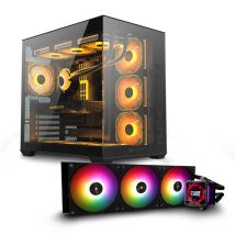 PC Gaming PC Racing Sigma D5 - Intel Core i9 14900KF, RAM 64 Go, M.2 2 To, RTX 5080, Refroidissement liquide 360mm LCD, Windows 11 Pro, Wifi, PC Gamer