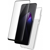 Pack 2 en 1 Coque Oppo Reno 8 Souple Transparente + Protège écran 2.5D Bigben