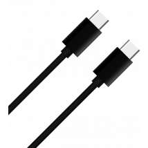 WOW Cable USB C/USB C 1m - 3A Negro - Nuevo
