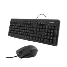CoolBox COO-KTR-01U tastiera Mouse inclusi Ufficio USB QWERTY Nero - Nuovo