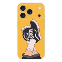 Coque en silicone - Compatible pour Apple iPhone 17 Pro - design sneakers
