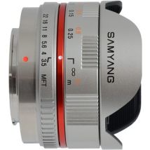 Samyang 7.5mm f/3.5 UMC Fisheye MILC Obiettivo grandangolare fish eye Argento - Nuovo