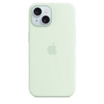 Apple Coque en silicone avec MagSafe pour iPhone 15 - Menthe douce Apple iPhone 15