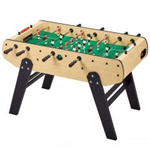 Baby-foot adulte - Robuste - Barres télescopiques - 2 à 4 joueurs - 3 Balles liège inclues