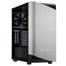 Silverstone SETA A1 Midi Tower Negro, Plata - Nuevo
