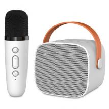 PcCom Essential Micrófono Karaoke con Altavoz Blanco - Nuovo