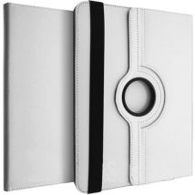 Housse Mocca Universelle Tablette 10 Série First Class Support stand 360° Blanc