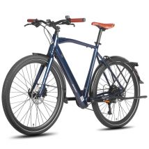 FAFREES F700M Vélo Électrique - Moteur 250W Batterie 36V10AH Freins Hydrauliques Urbain Cadre Aluminium - Bleu