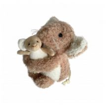 Camelia la ratoncita y su bebé de peluche - Suave y simpático - Nuevo