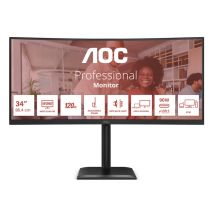 AOC E4 CU34E4CV pantalla para PC 86,4 cm (34 ) 3440 x 1440 Pixeles UltraWide Quad HD LCD Negro - Nuevo
