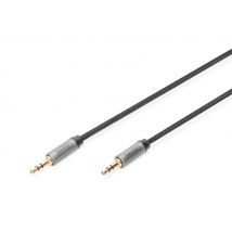 Digitus Cable de conexión de audio, conector macho de 3,5 mm a conector macho de 3,5 mm - Nuevo