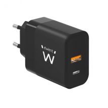 Chargeur mural universel GaN Ewent EW1327 45 W ultra-rapide - 1 port USB-C PD 3.0 et PPS, 1 port USB