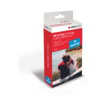 AGFA PHOTO - Cartucho y papel 5,3 x 8,6 cm AMC - Compatible AGFA PHOTO Realipix Mini S, Realipix Mini P, Kodak Mini Printer 2, Kodak Mini Shot - Nuevo