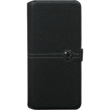 Façonnable Funda para Samsung Galaxy S10 Plus G975 Folio Sellier con Botón Lacado Negro - Nuevo