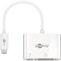 Goobay 62108 hub & concentrateur USB 3.2 Gen 1 (3.1 Gen 1) Type-C Blanc