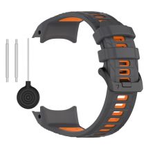 Bracelet de montre en silicone bicolore Garmin Instinct 3 Orange Modèle 1
