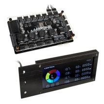Lamptron Contrôleur de ventilateur et contrôleur LED PCI RGB SM436 Sync Edition