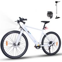Vélo Électrique, Ville E-Bike Vélo Électrique avec Batteries Amovibles au Lithium 36V 12Ah, Cadre en Aluminium, vélo de Montagne électrique 7 Vitesses