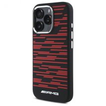 Étui AMG pour iPhone 16 Pro 6.3 noir étui rigid Silicone Graphics MagSafe