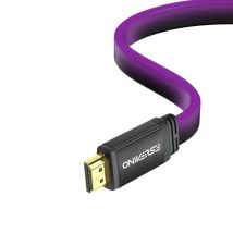 Câble HDMI 2.1 LED 8K Oniverse 2 m Violet pour PC PS4 PS5 Nintendo Switch 2 Nintendo Switch modèle OLED Nintendo Switch