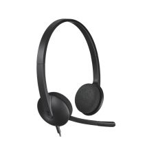 Logitech H340 USB Computer Headset Auricolare Cablato A Padiglione Ufficio Nero - Nuovo
