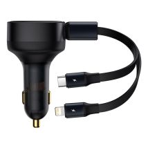 Baseus Enjoyment Smartphone Noir Allume-cigare Charge rapide Auto