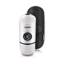 WACACO Nanopresso + Custodia Macchina Espresso – 18 bar, caffè macinato, custodia rigida inclusa, portatile, senza elettricità, ideale per viaggi e 