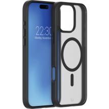 Coque renforcée MagSafe iPhone 16 Pro Max AIR Frost 3m Noire + Garantie à vie Force Case
