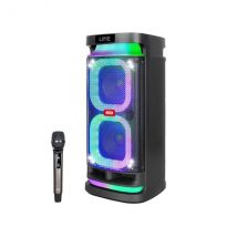 Altoparlante Karaoke XO F58 - Bluetooth - 40W - Illuminazione RGB - Microfono Wireless Incluso - Ingresso per Strumenti e Microfoni Aggiuntivi - 