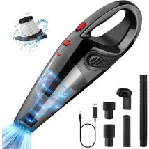 Aspirateur de table sans fil rechargeable 8000PA rouge noir