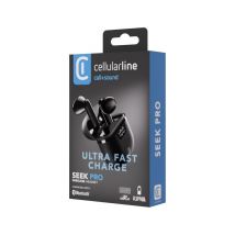 Cellularline SEEK PRO Écouteurs sans fil avec étui de chargement