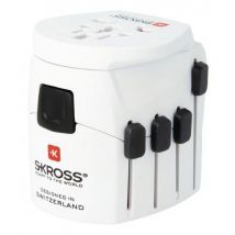Alimentation électrique Skross Pro World 2 Blanc