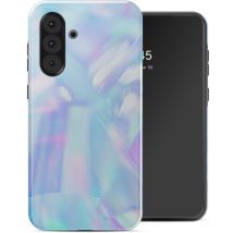 Selencia Coque arrière Vivid pour Samsung Galaxy A36 / A56 - Holographic Blue Dream