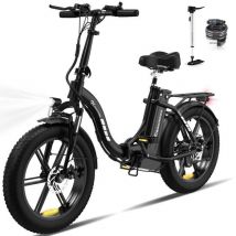 Vélo électrique pliable 20 EK6- Batterie amovible 48V 15Ah Moteur 250W - Freins à Double Disque - Noir
