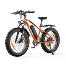 Bicicleta Eléctrico M26-2 PRO | Motor 250W | Batería 48V 13Ah | Neumáticos de 20 Pulgadas | Velocidad Máx 25 km/h | Autonomía 65 km | Color Naranja - 