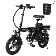 Vélo de ville électrique Honey Whale S6 Pro Pneus 14 Moteur 350W Batterie 48V 15Ah